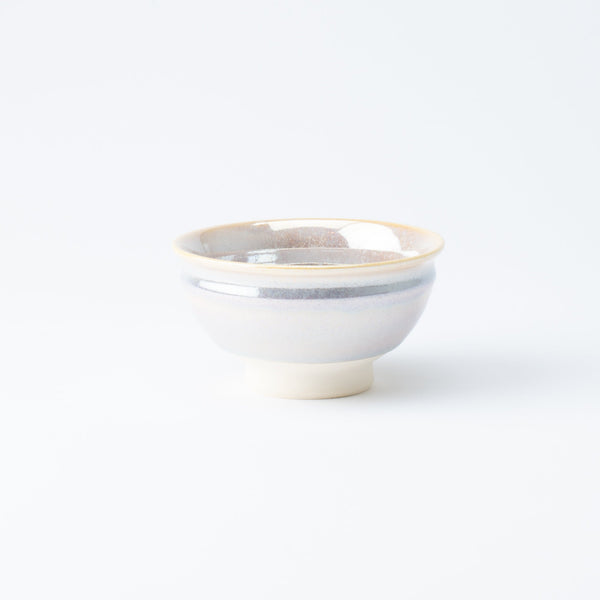 Rainbow White Mino Ware Japanese Teacup - MUSUBI KILN - Handmade Japanese Tableware and Japanese Dinnerware