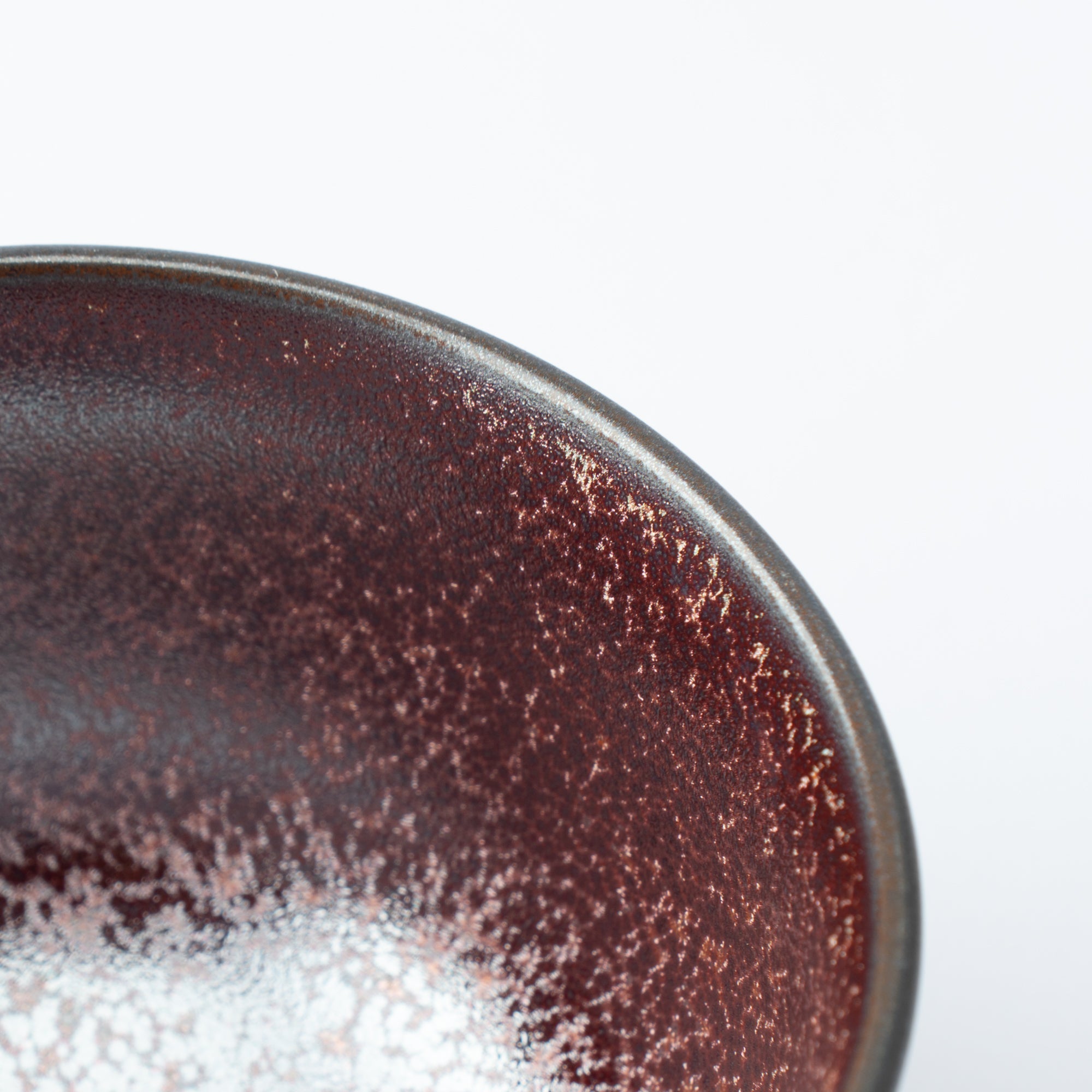 Red Rust Mino Ware Japanese Teacup - MUSUBI KILN - Handmade Japanese Tableware and Japanese Dinnerware