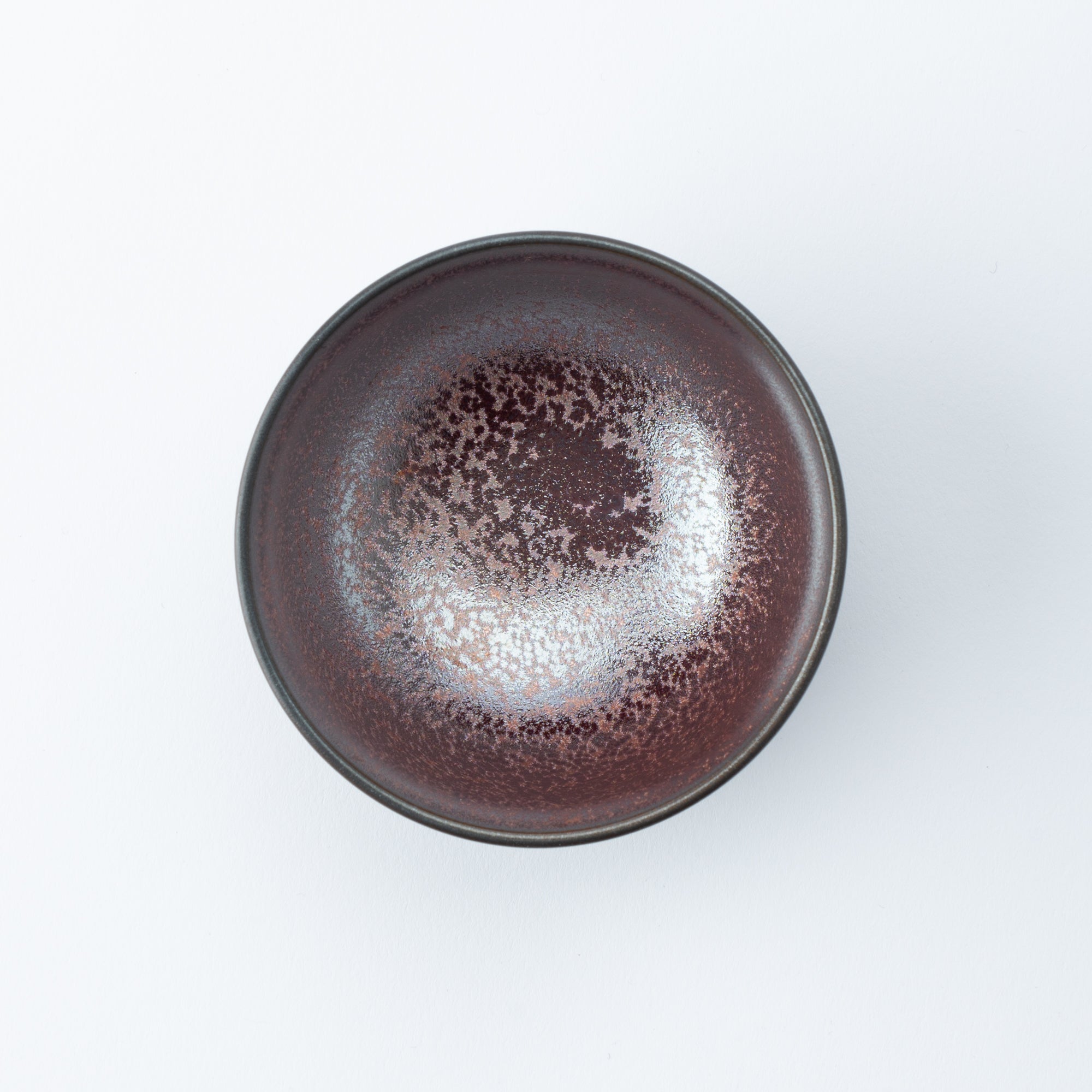 Red Rust Mino Ware Japanese Teacup - MUSUBI KILN - Handmade Japanese Tableware and Japanese Dinnerware