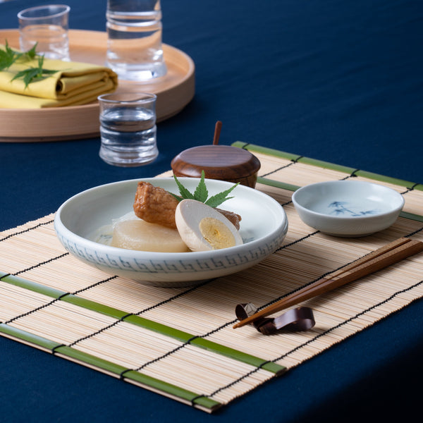 Ri Sanpei Chrysanthemum And Butterfly Arita Bowl - MUSUBI KILN - Handmade Japanese Tableware and Japanese Dinnerware