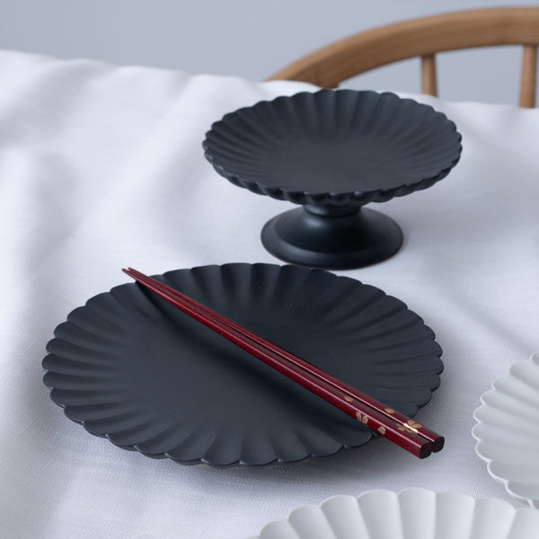 RINKA Usuki Round Plate - MUSUBI KILN - Handmade Japanese Tableware and Japanese Dinnerware