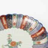 Rinkuro Kiln Old Imari Story Chimon Imari Round Plate - MUSUBI KILN - Handmade Japanese Tableware and Japanese Dinnerware