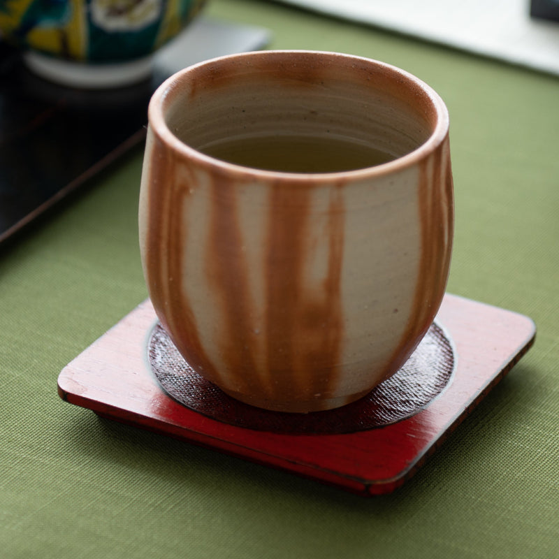 Round-cornered Yamanaka Lacquerware Coaster - MUSUBI KILN - Handmade Japanese Tableware and Japanese Dinnerware
