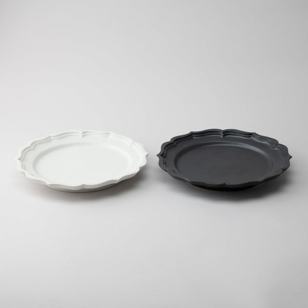 RYOUKA Usuki Rim Plate L - MUSUBI KILN - Handmade Japanese Tableware and Japanese Dinnerware