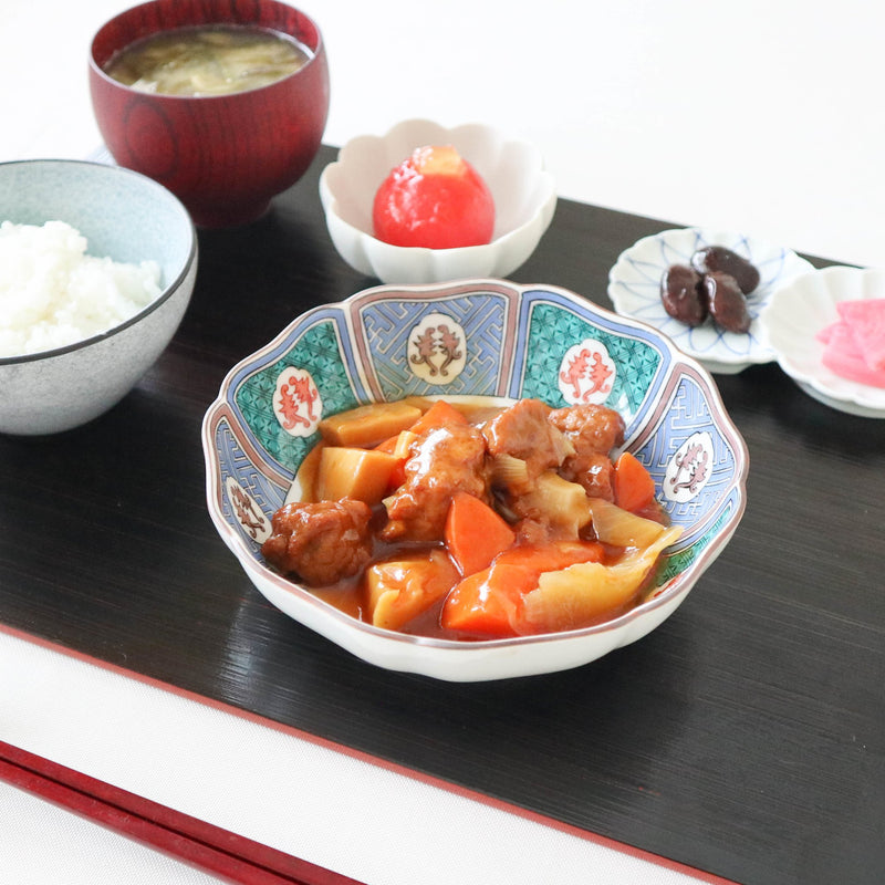 Sakura and Birds Kutani Bowl - MUSUBI KILN - Handmade Japanese Tableware and Japanese Dinnerware