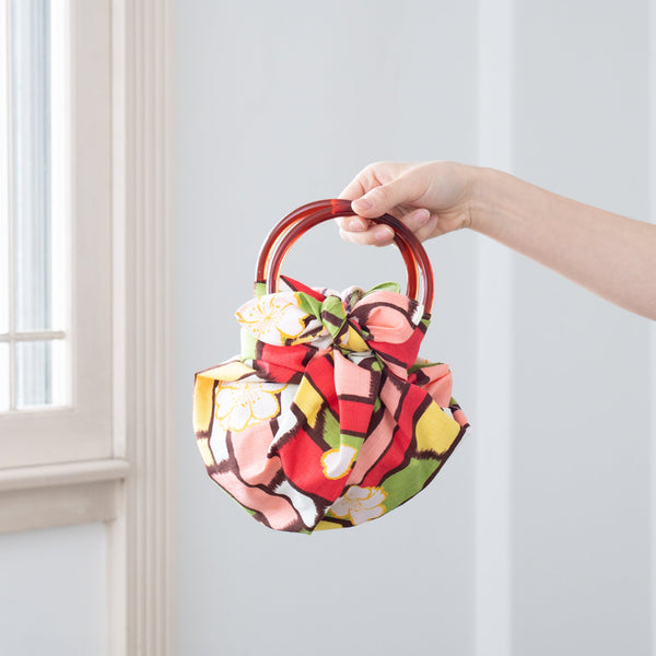 Sakura Furoshiki Wrapping Cloth Strawberry Bag 27in　 - MUSUBI KILN - Handmade Japanese Tableware and Japanese Dinnerware