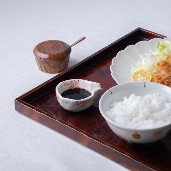 Sakura Seto Ware Sauce Container - MUSUBI KILN - Handmade Japanese Tableware and Japanese Dinnerware