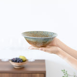 Sand Indigo Mino Ware Ramen Bowl S - MUSUBI KILN - Handmade Japanese Tableware and Japanese Dinnerware