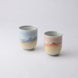 Sansui Kutani Japanese Teapot Set - MUSUBI KILN - Handmade Japanese Tableware and Japanese Dinnerware
