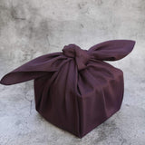 Sazara Pattern Purple Furoshiki Wrapping Cloth - 17in/30in - MUSUBI KILN - Handmade Japanese Tableware and Japanese Dinnerware