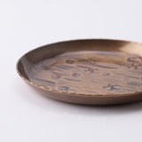Seigado Golden Brown Coaster - MUSUBI KILN - Handmade Japanese Tableware and Japanese Dinnerware
