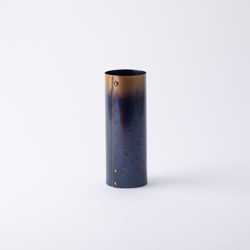 Seigado Purple Gradation Copper Single-Flower Vase - MUSUBI KILN - Handmade Japanese Tableware and Japanese Dinnerware