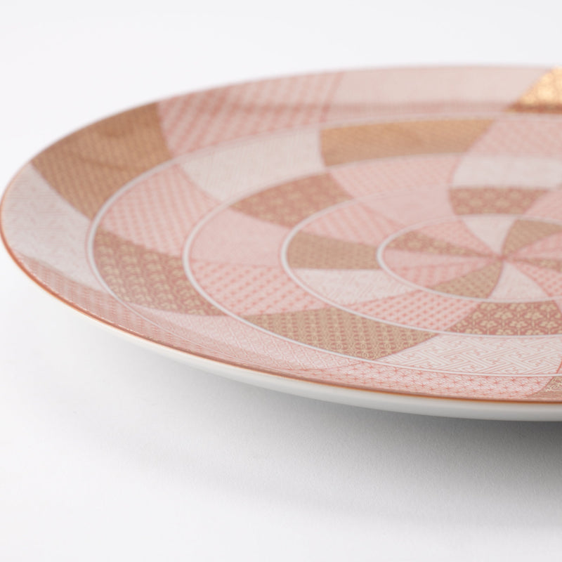 Seikou Kiln Akae Kinrande Serving Plate 11.4in - MUSUBI KILN - Quality Japanese Tableware and Gift