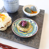 Seikou Kiln Bird and Pot Kutani Sauce Plate - MUSUBI KILN - Handmade Japanese Tableware and Japanese Dinnerware