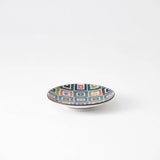 Seikou Kiln Color Tiles Kutani Sauce Plate - MUSUBI KILN - Handmade Japanese Tableware and Japanese Dinnerware