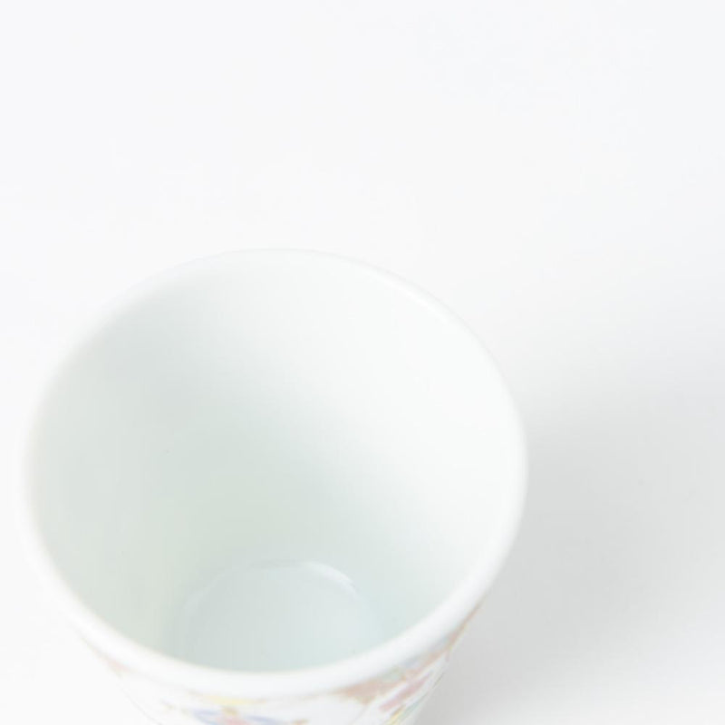 Seikou Kiln Jewelry Pattern Kutani Ochoko Sake Cup - MUSUBI KILN - Handmade Japanese Tableware and Japanese Dinnerware
