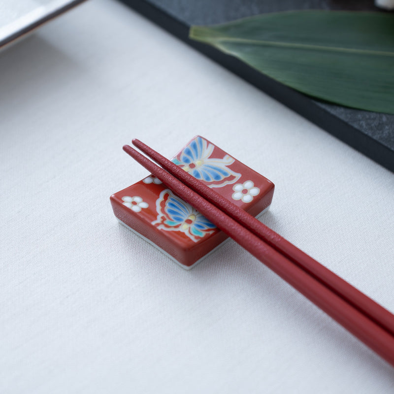 Seikou Kiln Kutani Color Chopstick Rest - MUSUBI KILN - Quality Japanese Tableware and Gift