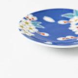 Seikou Kiln Sakura Kutani Sauce Plate - MUSUBI KILN - Handmade Japanese Tableware and Japanese Dinnerware