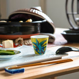 Seikou Kiln Yochidaya Omoto Kutani Ochoko Sake Cup - MUSUBI KILN - Handmade Japanese Tableware and Japanese Dinnerware