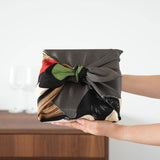 Sharaku Chirimen Yuzen Furoshiki Wrapping Cloth 27in - MUSUBI KILN - Handmade Japanese Tableware and Japanese Dinnerware