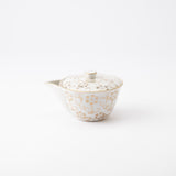 Shirochibu and Clematis Kutani Houhin Japanese Teapot Set with 2 Teacups - MUSUBI KILN - Quality Japanese Tableware and Gift