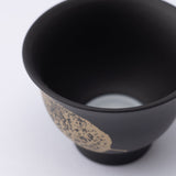Shoho Black Leaf Tokoname Japanese Teapot Set 6.1oz(180ml)-Sasame and Ceramesh - MUSUBI KILN - Handmade Japanese Tableware and Japanese Dinnerware