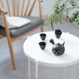 Shoho Moon And Cat Stroll Tokoname Japanese Teapot Set 6.8oz(200ml)-Sasame and Ceramesh - MUSUBI KILN - Handmade Japanese Tableware and Japanese Dinnerware