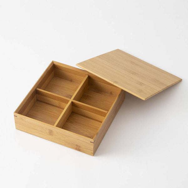 Wakita Two-Tier Bamboo Bento Box