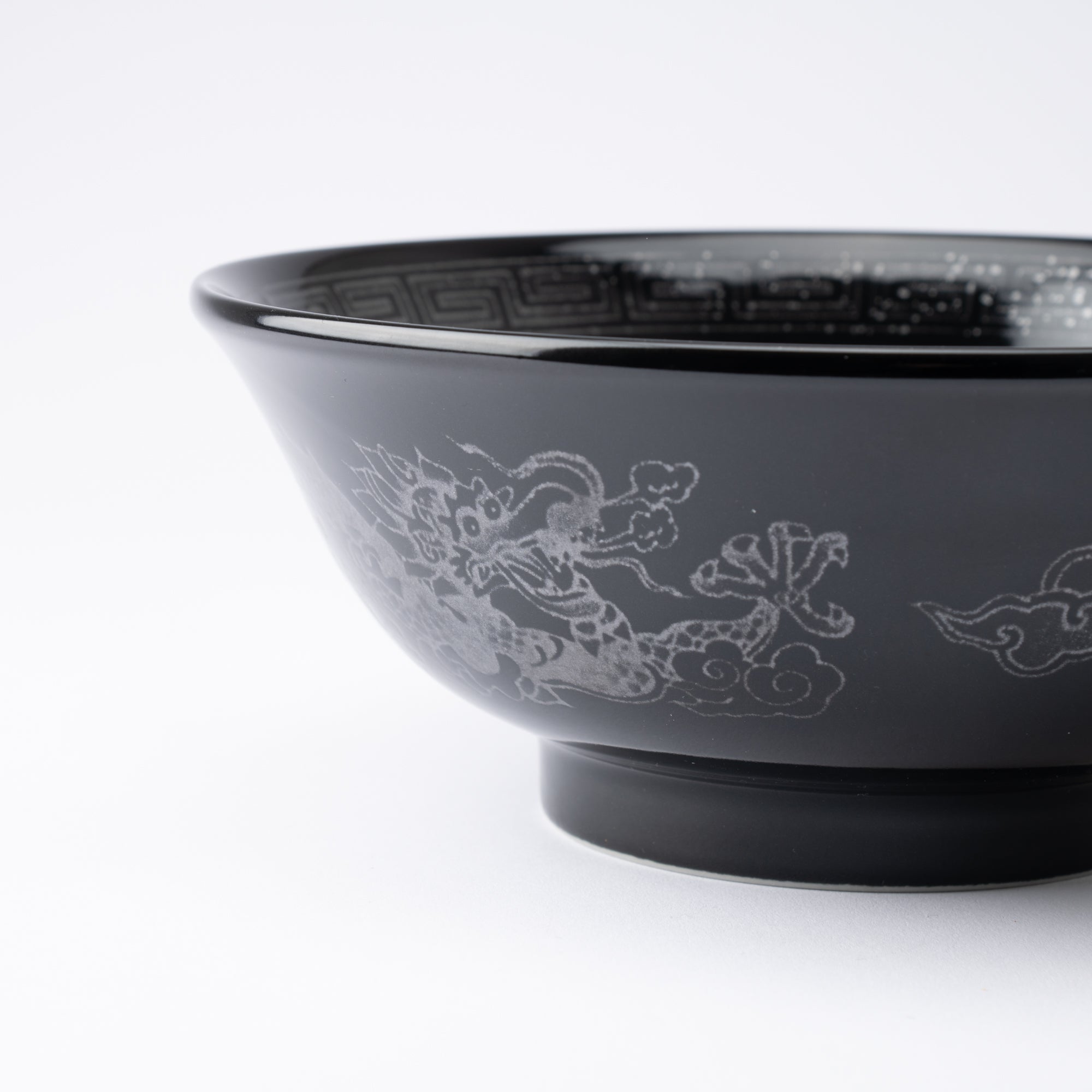 Silver Dragon Mino Ware Ramen Bowl M - MUSUBI KILN - Handmade Japanese Tableware and Japanese Dinnerware