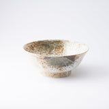 Snow Shino Mino Ware Ramen Bowl M - MUSUBI KILN - Handmade Japanese Tableware and Japanese Dinnerware