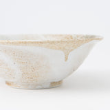 Snow Shino Mino Ware Ramen Bowl S - MUSUBI KILN - Handmade Japanese Tableware and Japanese Dinnerware