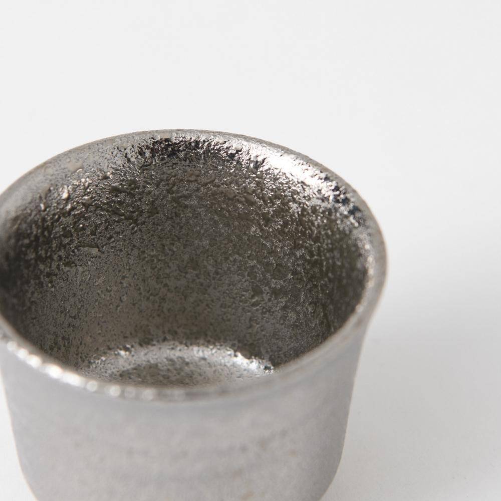 Soukyu Kiln Ginsai Kutani Ochoko Sake Cup - MUSUBI KILN - Handmade Japanese Tableware and Japanese Dinnerware