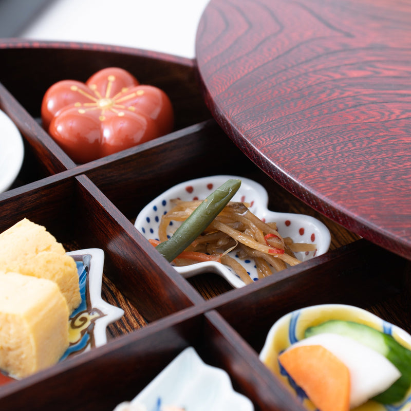 Soukyu Kiln Gourd Shaped Kutani Sauce Plate - MUSUBI KILN - Quality Japanese Tableware and Gift