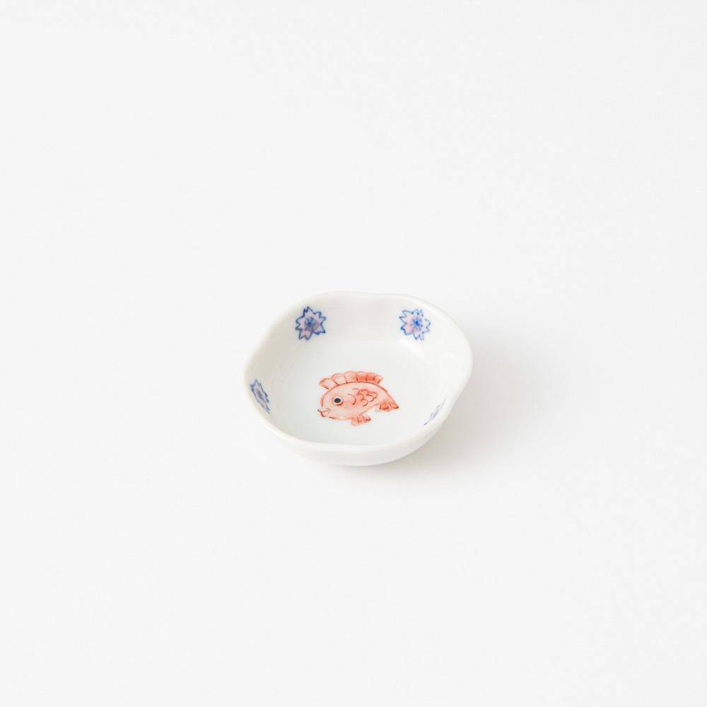 Soukyu Kiln Kozuke Kutani Sauce Plate - MUSUBI KILN - Handmade Japanese Tableware and Japanese Dinnerware