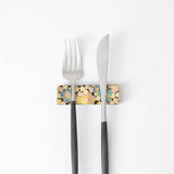 Soukyu Kiln Traditional Design Kutani Cutlery Rest - MUSUBI KILN - Handmade Japanese Tableware and Japanese Dinnerware