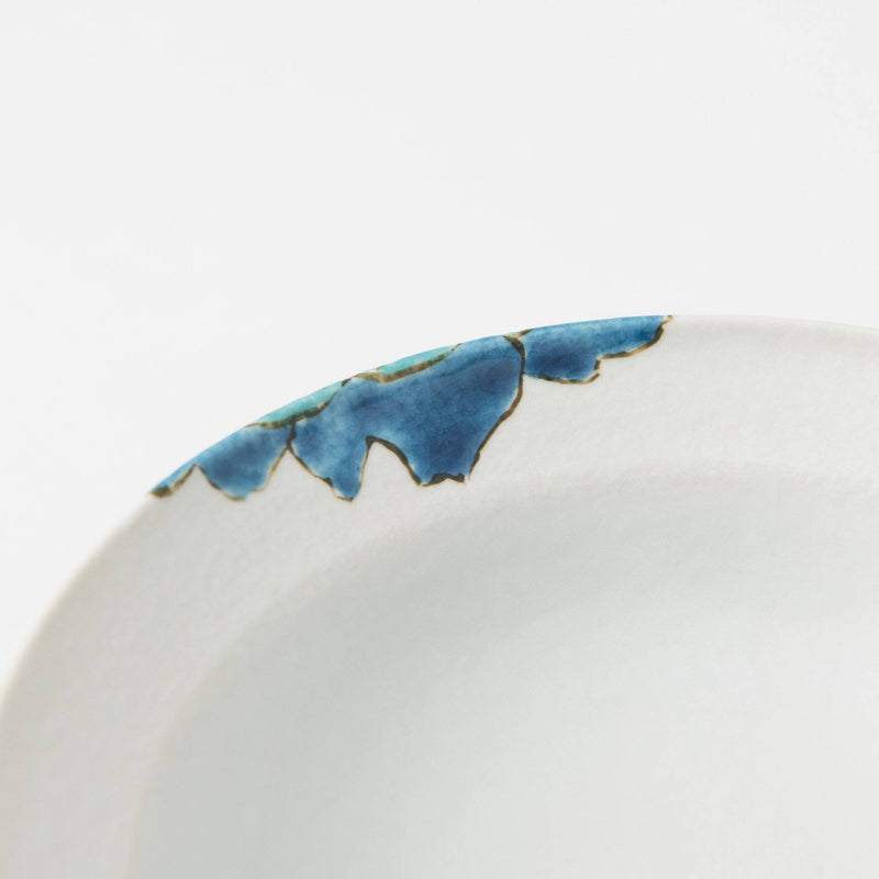 Souraku-An Blue Peony Bowl Set B - MUSUBI KILN - Handmade Japanese Tableware and Japanese Dinnerware