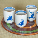 Spinning Top Round Shaped Yamanaka Lacquer Tray - MUSUBI KILN - Handmade Japanese Tableware and Japanese Dinnerware