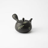 Syunju Black Vine Tokoname Japanese Teapot 10.8oz(320ml)-Band - MUSUBI KILN - Handmade Japanese Tableware and Japanese Dinnerware