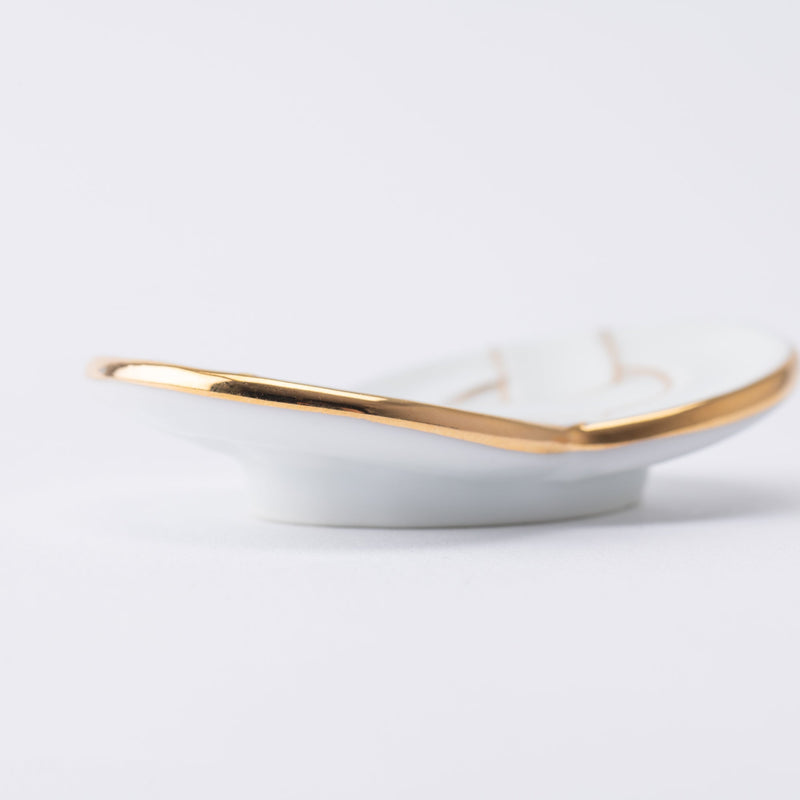 Tasei Kiln Awaji Knot Arita Chopstick Rest - MUSUBI KILN - Handmade Japanese Tableware and Japanese Dinnerware