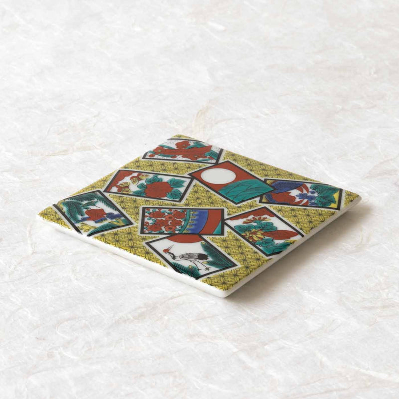 Seikou Kiln Traditional Pattern Kutani Coaster | MUSUBI KILN 