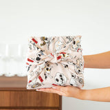 Ukiyoe Cats Chirimen Yuzen Furoshiki Wrapping Cloth 27in - MUSUBI KILN - Handmade Japanese Tableware and Japanese Dinnerware