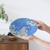Utsutsu Kiln Wind's Path Kutani Round Plate - MUSUBI KILN - Handmade Japanese Tableware and Japanese Dinnerware