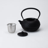 Wave Pattern Nambu Ironware Cast Iron Teapot - MUSUBI KILN - Handmade Japanese Tableware and Japanese Dinnerware