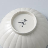 White Chrysanthemum Hasami Small Bowl - MUSUBI KILN - Handmade Japanese Tableware and Japanese Dinnerware