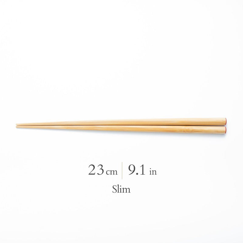 Yamachiku Okaeri Clear Lacquered Bamboo Reusable Chopsticks 16cm/6.3in - 23cm/9in - MUSUBI KILN - Handmade Japanese Tableware and Japanese Dinnerware