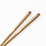 Yamachiku Sakura Lacquered White Bamboo ReusableChopsticks 21cm/8.3in - MUSUBI KILN - Handmade Japanese Tableware and Japanese Dinnerware