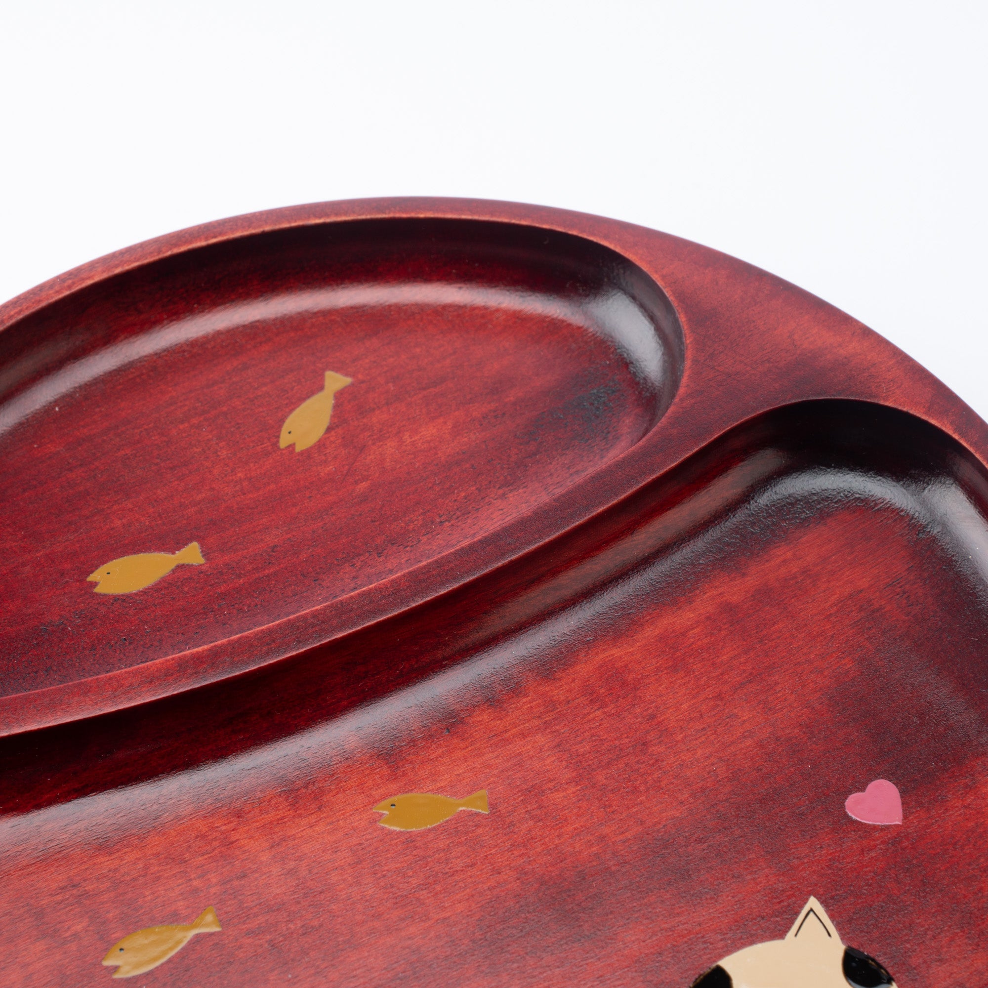 Yamanaka Lacquerware Animal Design Series Children's Divided Plate - MUSUBI KILN - Quality Japanese Tableware and Gift