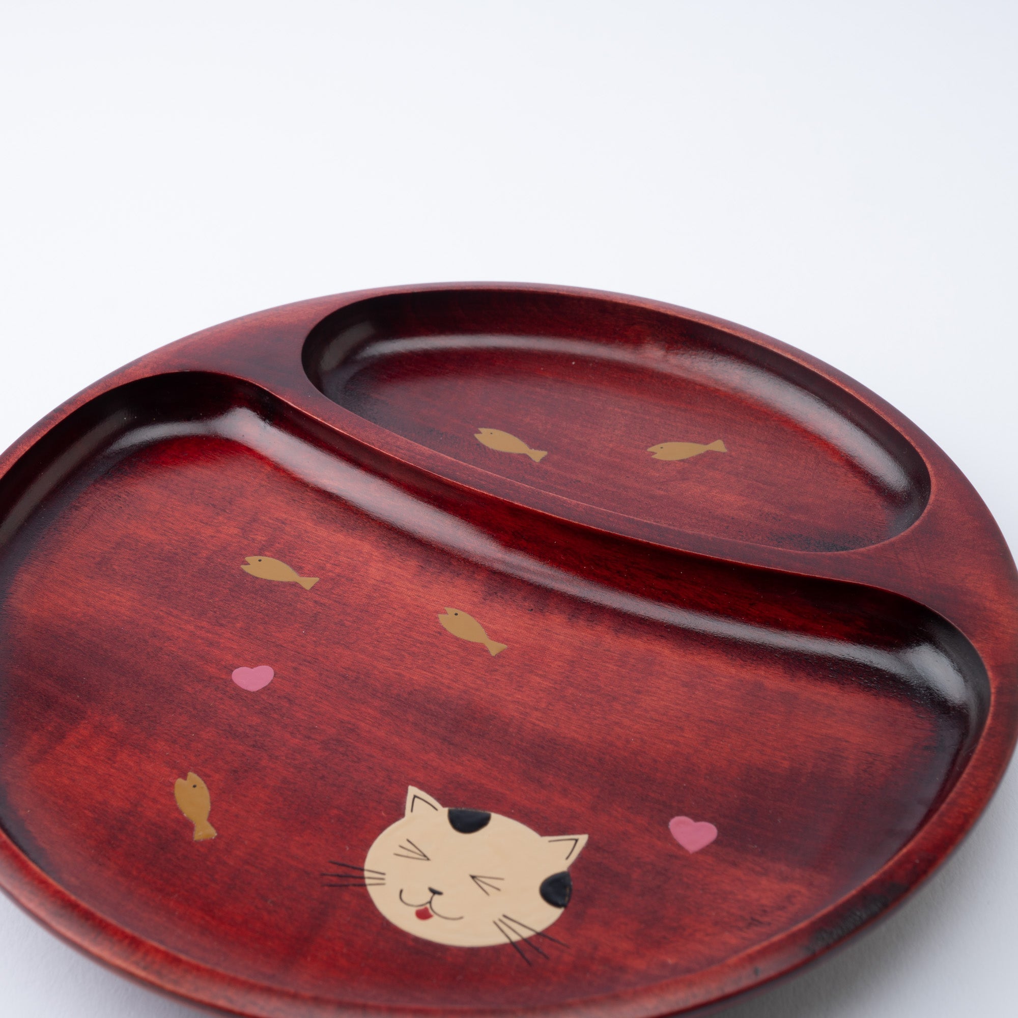 Yamanaka Lacquerware Animal Design Series Children's Divided Plate - MUSUBI KILN - Quality Japanese Tableware and Gift