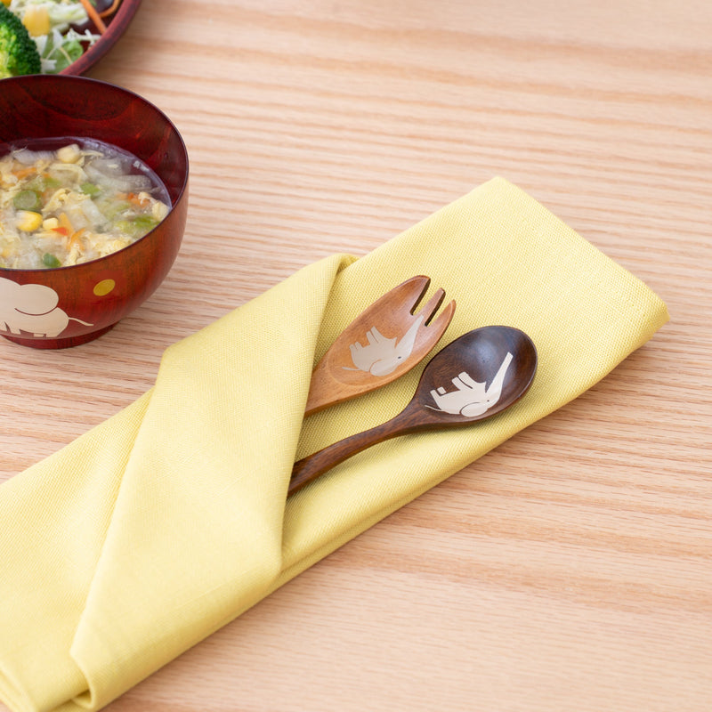 Yamanaka Lacquerware Animal Design Series Children's Fork - MUSUBI KILN - Quality Japanese Tableware and Gift