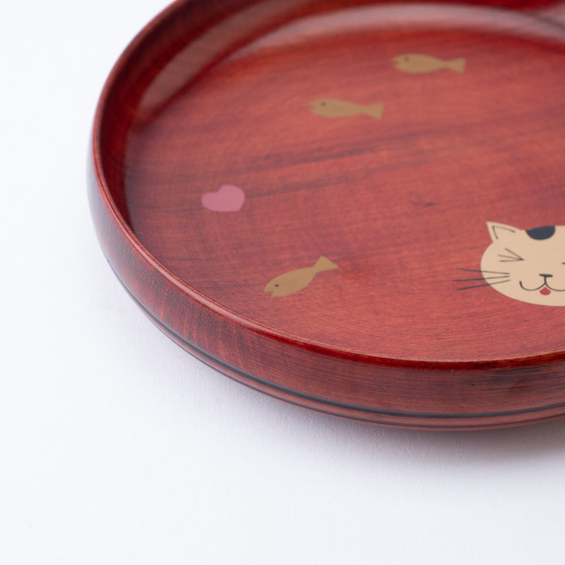 Yamanaka Lacquerware Animal Design Series Children's Plate - MUSUBI KILN - Quality Japanese Tableware and Gift